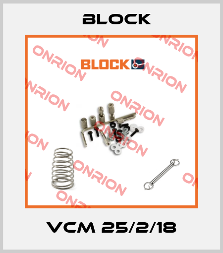 VCM 25/2/18 Block