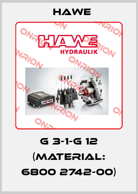 G 3-1-G 12 (Material: 6800 2742-00) Hawe