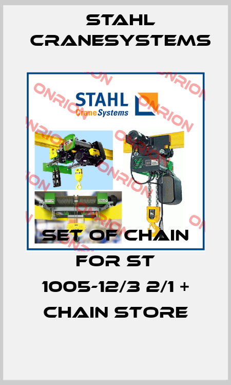 set of chain for ST 1005-12/3 2/1 + chain store Stahl CraneSystems