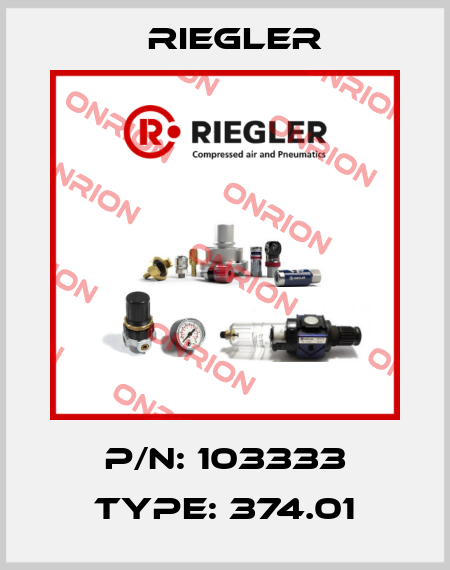 P/N: 103333 Type: 374.01 Riegler