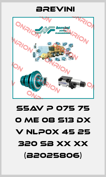 S5AV P 075 75 0 ME 08 S13 DX V NLP0X 45 25 320 SB XX XX (B2025806) Brevini