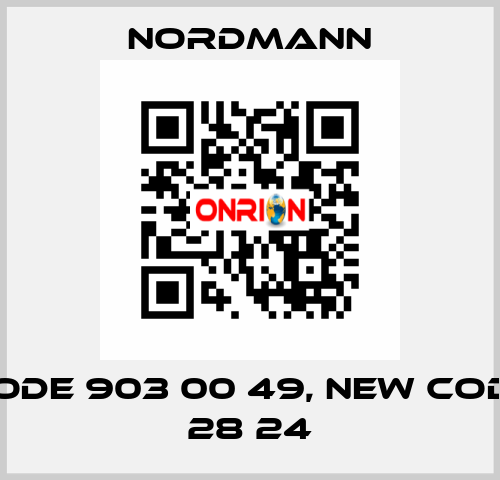 old code 903 00 49, new code 240 28 24 Nordmann