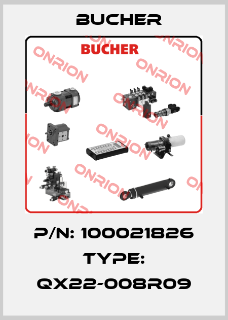P/N: 100021826 Type: QX22-008R09 Bucher