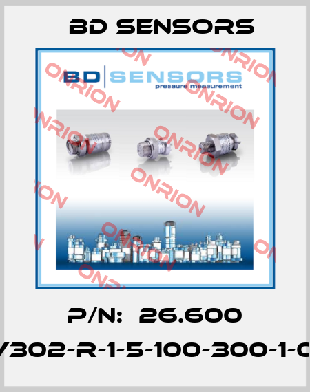 P/N:  26.600 G-V302-R-1-5-100-300-1-000 Bd Sensors