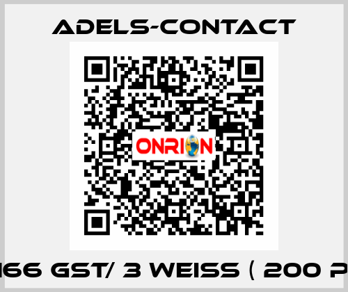 AC 166 GST/ 3 weiß ( 200 pcs ) Adels-Contact