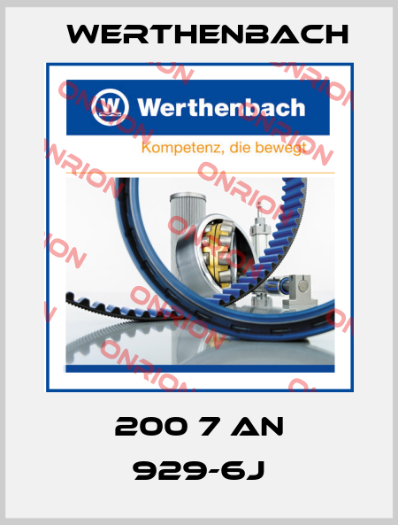 200 7 AN 929-6J Werthenbach