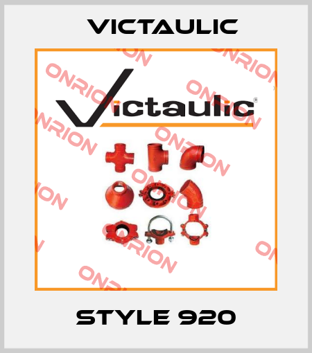 Style 920 Victaulic