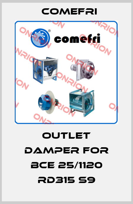 Outlet damper for BCE 25/1120 RD315 S9 Comefri