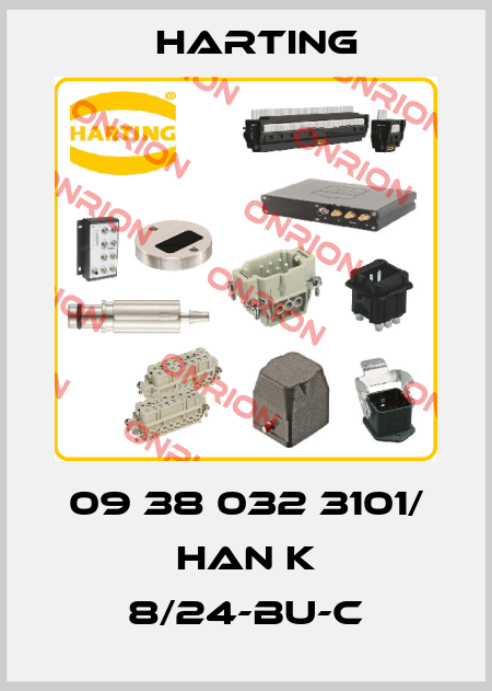 09 38 032 3101/ Han K 8/24-BU-C Harting