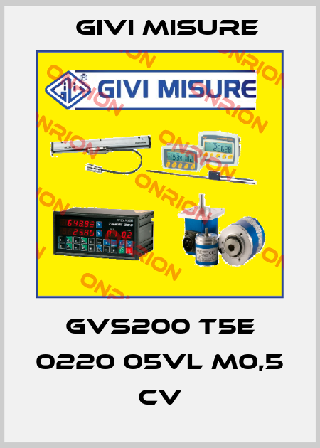 GVS200 T5E 0220 05VL M0,5 CV Givi Misure