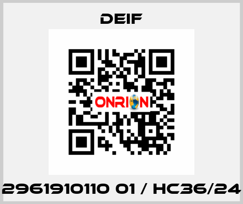 2961910110 01 / HC36/24 Deif