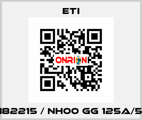 004182215 / NH00 gG 125A/500V Eti