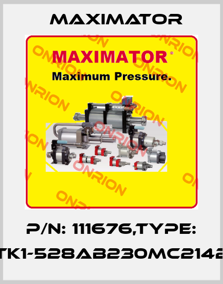 P/N: 111676,Type: TK1-528AB230MC2142 Maximator