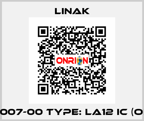 124007-00 Type: LA12 IC (OEM) Linak