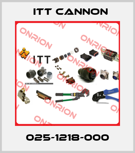 025-1218-000 Itt Cannon