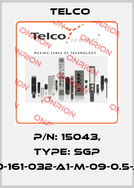 p/n: 15043, Type: SGP 30-161-032-A1-M-09-0.5-J5 Telco