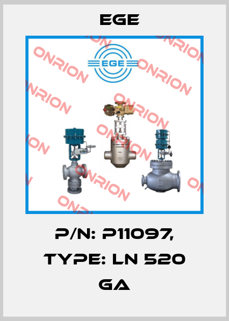 p/n: P11097, Type: LN 520 GA Ege