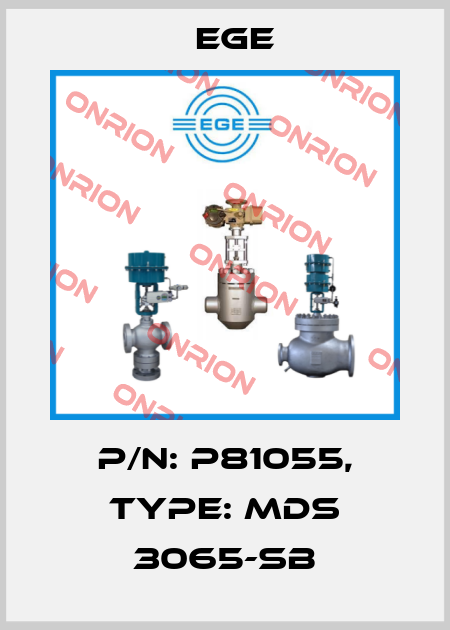 p/n: P81055, Type: MDS 3065-SB Ege