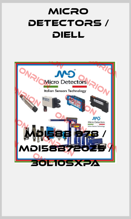MDI58B 978 / MDI58B720Z5 / 30L10SXPA
 Micro Detectors / Diell