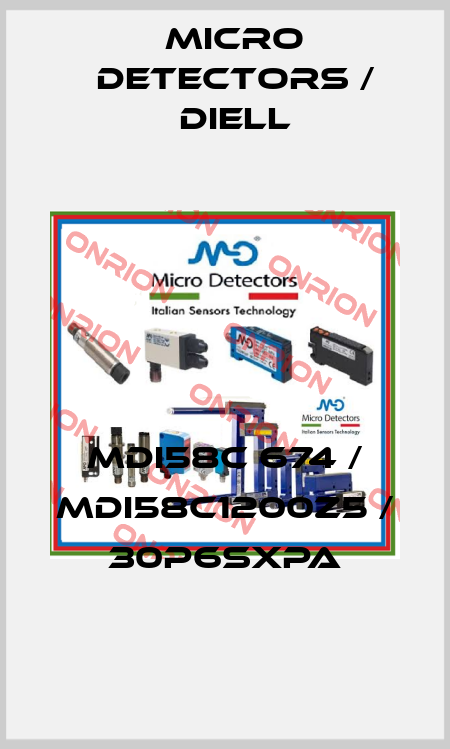 MDI58C 674 / MDI58C1200Z5 / 30P6SXPA
 Micro Detectors / Diell