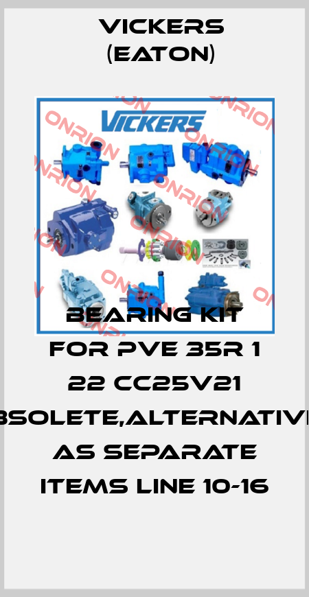 Bearing kit for PVE 35R 1 22 CC25V21 obsolete,alternatives as separate items line 10-16 Vickers (Eaton)