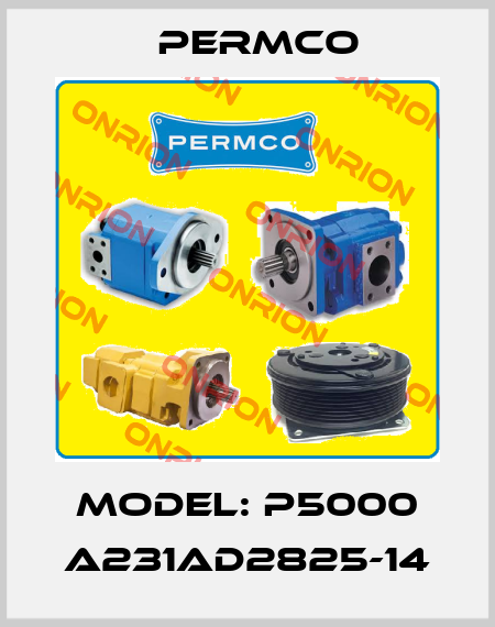 Model: P5000 A231AD2825-14 Permco