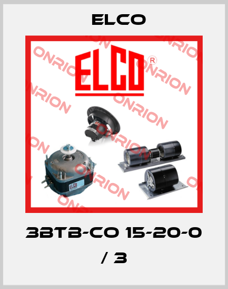 3BTB-CO 15-20-0 / 3 Elco