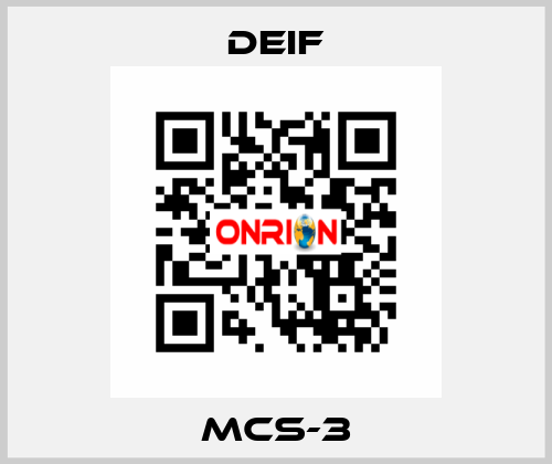 MCS-3 Deif