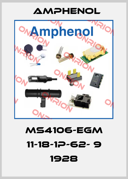 MS4106-EGM 11-18-1P-62- 9 1928 Amphenol