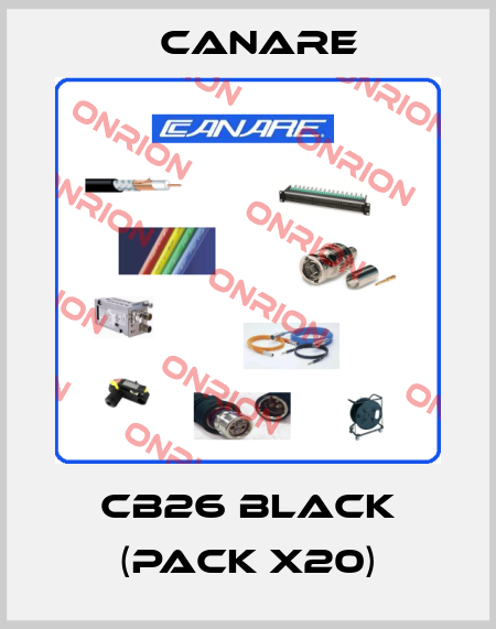 CB26 BLACK (pack x20) Canare