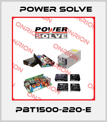 PBT1500-220-E Power Solve