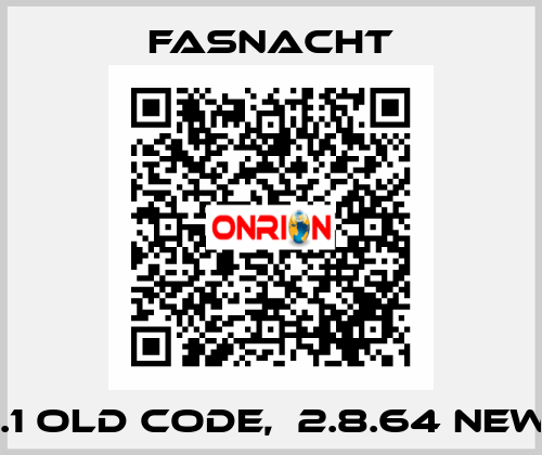 Z 5013.1 old code,  2.8.64 new code FASNACHT