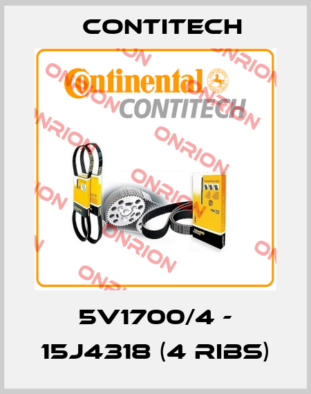 5V1700/4 - 15J4318 (4 ribs) Contitech