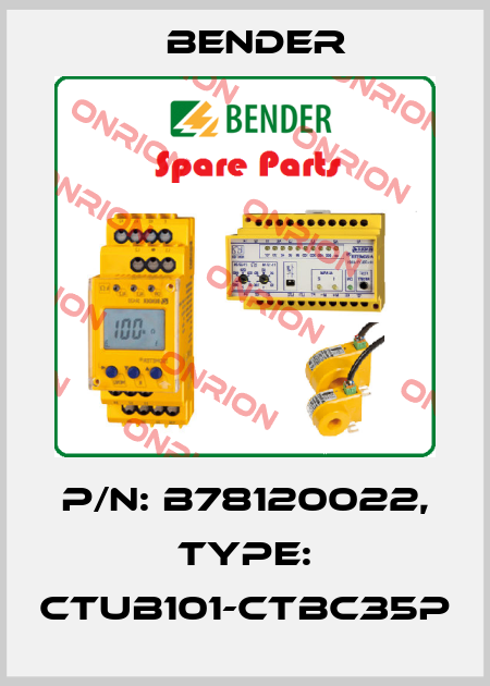 p/n: B78120022, Type: CTUB101-CTBC35P Bender
