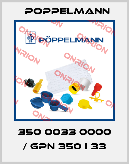 350 0033 0000 / GPN 350 I 33 Poppelmann
