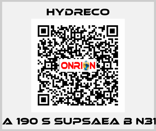 2SP A 190 S SUPSAEA B N31 0 W HYDRECO
