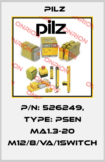 p/n: 526249, Type: PSEN ma1.3-20 M12/8/VA/1switch Pilz