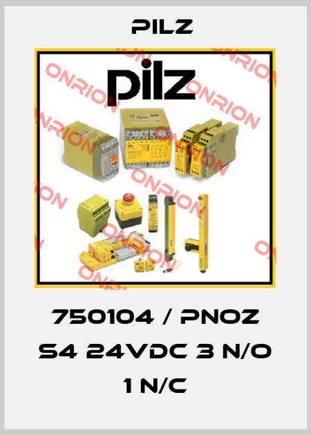 750104 / PNOZ s4 24VDC 3 n/o 1 n/c Pilz