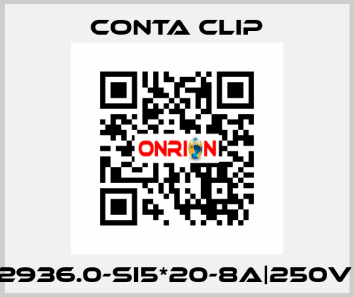2936.0-SI5*20-8A|250V| Conta Clip