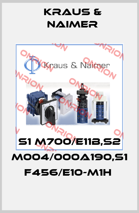 S1 M700/E11B,S2 M004/000A190,S1 F456/E10-M1H  Kraus & Naimer