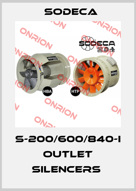 S-200/600/840-I   OUTLET SILENCERS  Sodeca