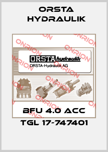 Bfu 4.0 acc TGL 17-747401 Orsta Hydraulik