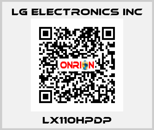 LX110HPDP LG ELECTRONICS INC