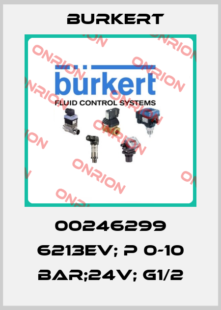00246299 6213EV; P 0-10 BAR;24V; G1/2 Burkert