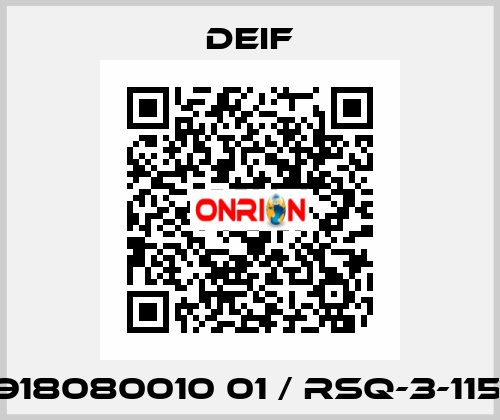 2918080010 01 / RSQ-3-115V Deif