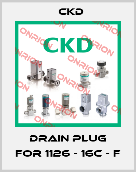 drain plug for 1126 - 16C - F Ckd