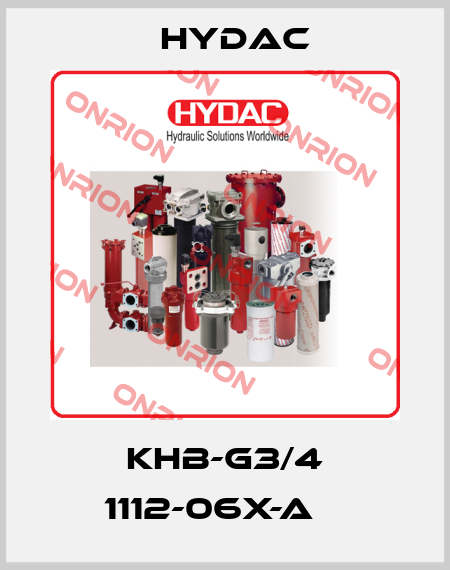 KHB-G3/4 1112-06X-A    Hydac