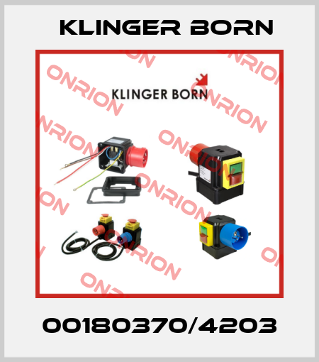 00180370/4203 Klinger Born