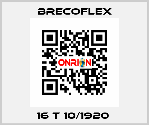 16 T 10/1920  Brecoflex