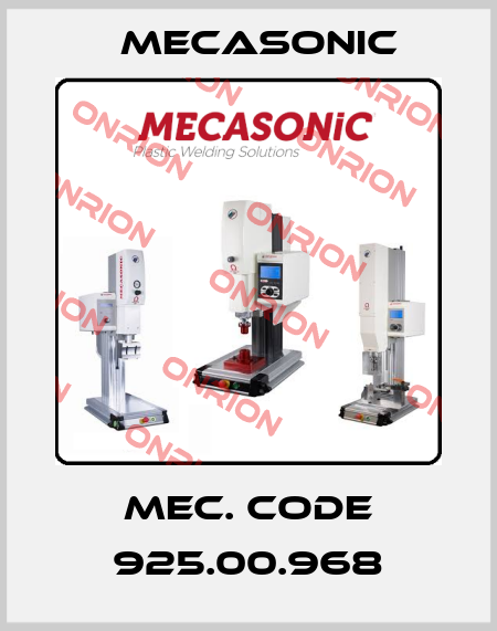 Mec. Code 925.00.968 MECASONIC